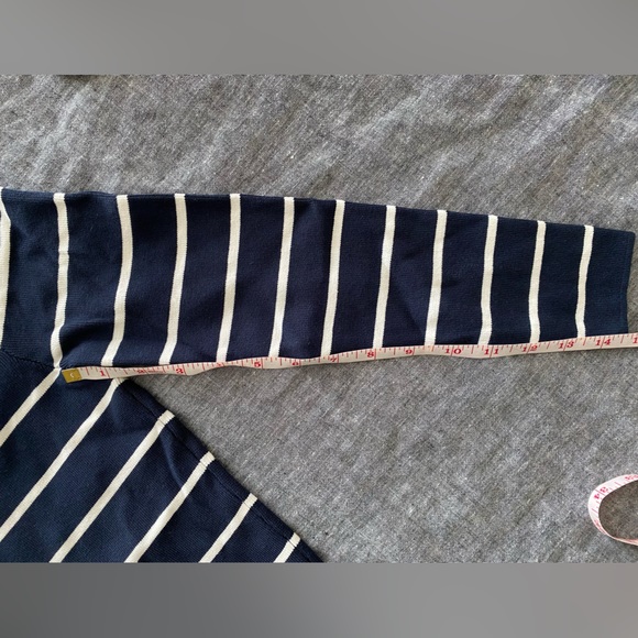 Zara navy/white striped crop top - Picture 6 of 8